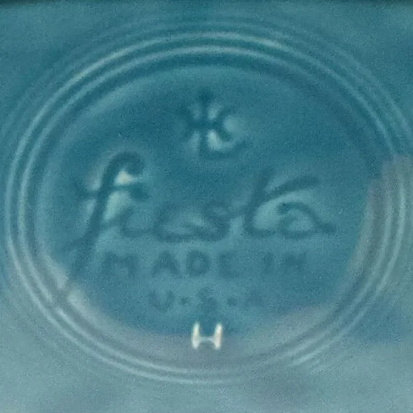 Vintage Fiesta Ware Turquoise Pitcher - Picture 7 of 7